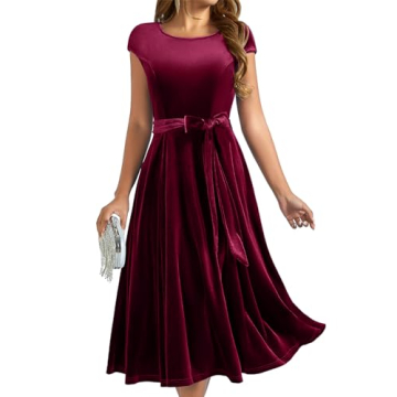 Stunning Velvet Cocktail Dress for Winter Events