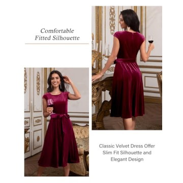Stunning Velvet Cocktail Dress for Winter Events