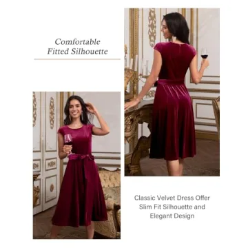 Stunning Velvet Cocktail Dress for Winter Events