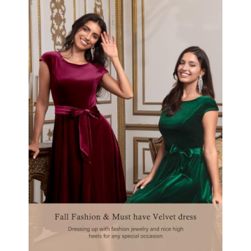 Stunning Velvet Cocktail Dress for Winter Events