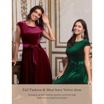 Stunning Velvet Cocktail Dress for Winter Events