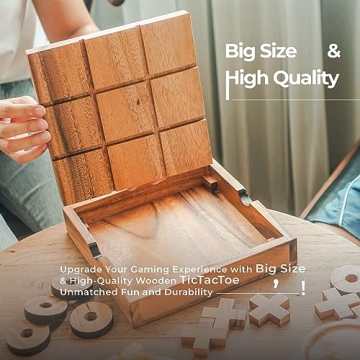 BSIRI Extra Large Tic Tac Toe Board Game for Family Fun