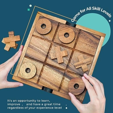 BSIRI Extra Large Tic Tac Toe Board Game for Family Fun