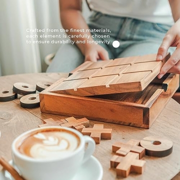 BSIRI Extra Large Tic Tac Toe Board Game for Family Fun