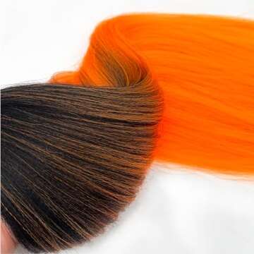 UPruyo Orange Ombre Braiding Hair - Pre Stretched Extensions