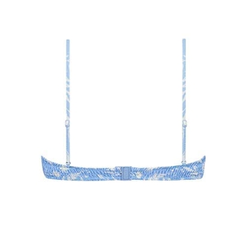 VOLAFA Women's Smocked Triangle Bikini Set Sky Blue Medium