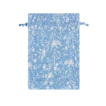 VOLAFA Women's Smocked Triangle Bikini Set Sky Blue Medium