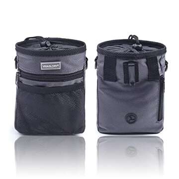 VIVAGLORY Hands Free Dog Treat Bag with Adjustable Strap