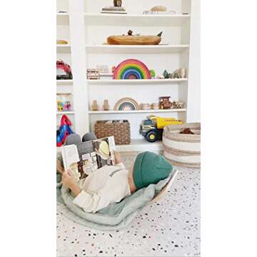 Yay Mats Stylish Extra Large Baby Play Mat. Soft, Thick, Non-Toxic Foam Covers 6 ft x 4 ft. Expandab...