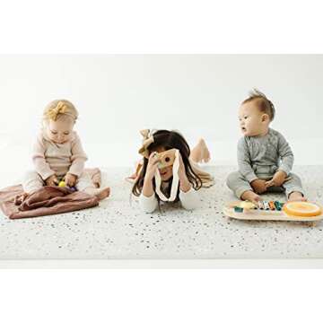 Yay Mats Stylish Extra Large Baby Play Mat. Soft, Thick, Non-Toxic Foam Covers 6 ft x 4 ft. Expandable Tiles with Edges Infants and Kids Playmat Tummy Time Mat
