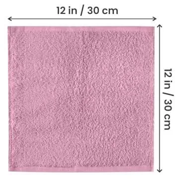 Utopia Towels 24 Pack Cotton Washcloths Set, 100% Ring Spun Cotton, Premium Quality Flannel Face Clo...