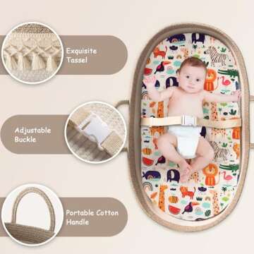 Stylish Baby Changing Basket for Newborns and Nurseries