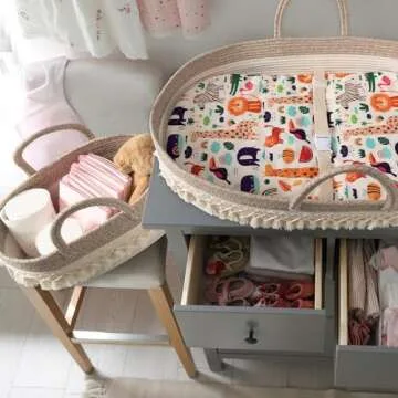 Stylish Baby Changing Basket for Newborns and Nurseries