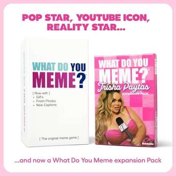 WHAT DO YOU MEME? Trisha Paytas Expansion Pack by Relatable, Card Games for Adults, Featuring YouTub...