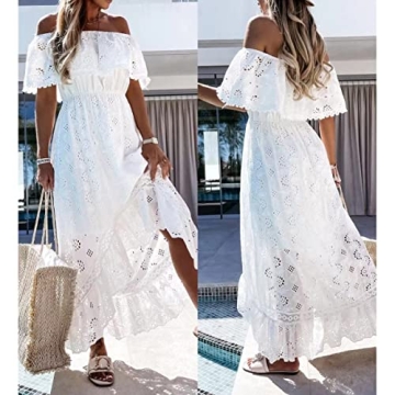 Elegant Lace Maxi Dress for Women - Stylish Boho Summer