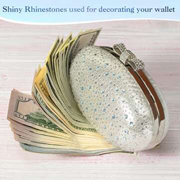 2000 Pieces Flat Back Gems Rhinestones 6 Sizes (1.5-6 Mm) Round Crystal Rhinestones with Pick up Tweezer and Rhinestones Picking Pen for Crafts Nail Clothes Shoes Bags DIY Art (White)