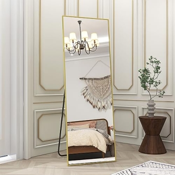 Stylish BEAUTYPEAK Gold Full Length Mirror for Every Home