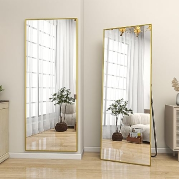 Stylish BEAUTYPEAK Gold Full Length Mirror for Every Home