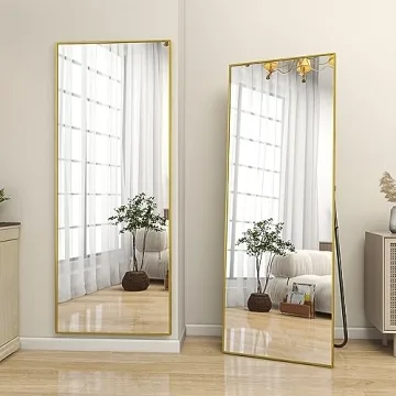 Stylish BEAUTYPEAK Gold Full Length Mirror for Every Home
