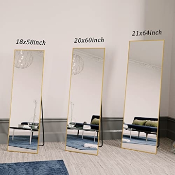 Stylish BEAUTYPEAK Gold Full Length Mirror for Every Home