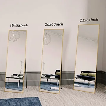 Stylish BEAUTYPEAK Gold Full Length Mirror for Every Home