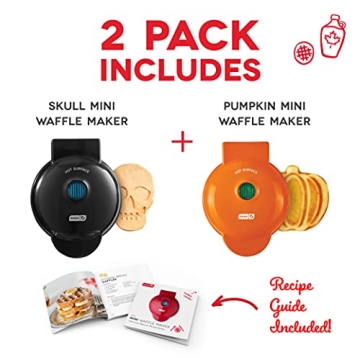 Dash Mini Waffle Maker 2 Pack for Fun and Easy Cooking