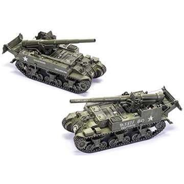 Airfix M12 GMC 1:35 WWII Tank Model Kit for Hobbyists