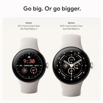 Google Pixel Watch 3 (41mm) Smartwatch with Fitness Insights and Heart Rate Tracking