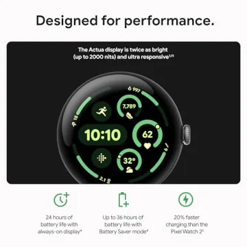 Google Pixel Watch 3 - Advanced Smartwatch for Fitness Enthusiasts