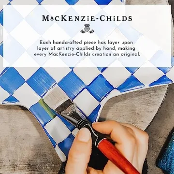 MacKenzie-Childs Royal Check Coasters Set of 4 - Stylish Decor