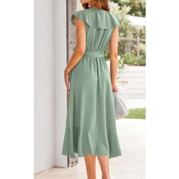 Elegant PRETTYGARDEN Summer Wrap Dress for Women