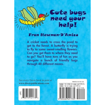 Engaging Bugs Mazes Book for Kids Ages 3-5