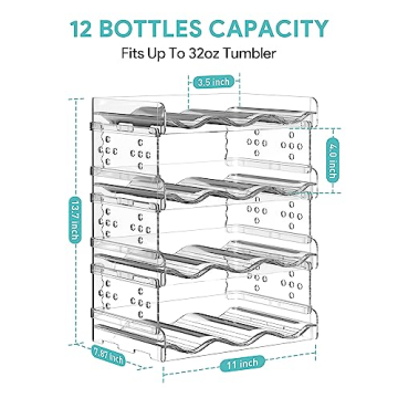 Areforic Water Bottle Organizer | Stackable Storage Solution