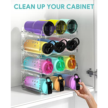 Areforic Water Bottle Organizer | Stackable Storage Solution