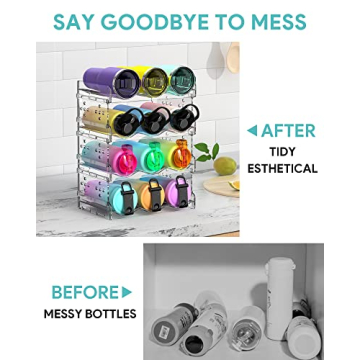 Areforic Water Bottle Organizer | Stackable Storage Solution