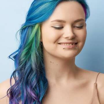 ARCTIC FOX Vegan and Cruelty-Free Semi-Permanent Hair Color Dye (8 Fl Oz, POSEIDON)