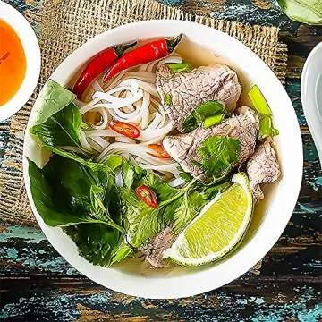 QINLANG 60 Ounces Large Soup Bowls Set - Off-White Porcelain