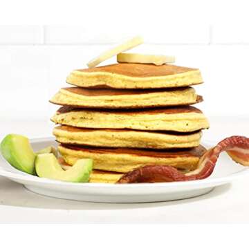 Keto Pancake & Waffle Mix by Birch Benders, High Protein, Gluten-free, Made with Almond, Just Add Water, 10 oz (Pack of 3)