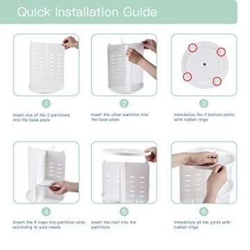 Seinlife 360° Rotating Makeup Organizer for Beauty Lovers