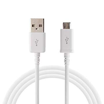 Samsung Galaxy Tab E 9.6 Adaptive Fast Charger Micro USB 2.0 Cable Kit! [1 Wall Charger + 5 FT Micro USB Cable] Adaptive Fast Charging uses Dual voltages for up to 50% Faster Charging! Bulk Packaging