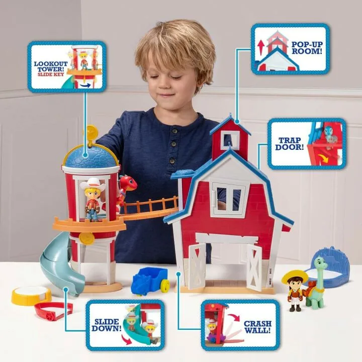 Dino Ranch Clubhouse Playset - Lights, Sounds & More