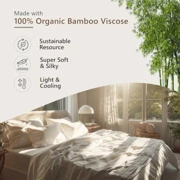Luxurious Bamboo Viscose Sheets for Cooling Comfort