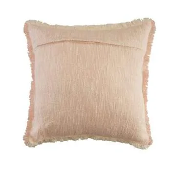 LR Home Aspen Polyfill Throw Pillow in Light Pink/Cream
