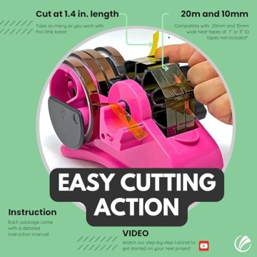 echomerx Pink Multi-Roll Heat Tape Dispenser for Sublimation