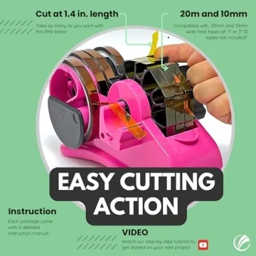echomerx Pink Multi-Roll Heat Tape Dispenser for Sublimation