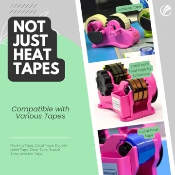 echomerx Pink Multi-Roll Heat Tape Dispenser for Sublimation