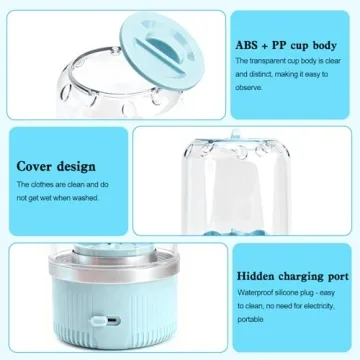 KiiDAS Portable Mini Washing Machine - Compact & Cordless