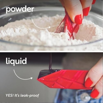 Versatile 3-in-1 Flat Measuring Spoon Set for Cooking