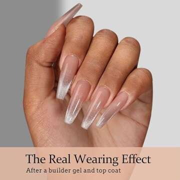 BTArtboxnails XCOATTIPS Press on Nails - Cat Eye Christmas Press on Nails, French Tip Nails Long Coffin Nail Tips, Soft Gel Nails False Nail, Soak Off Acrylic Fake Nails Extensions