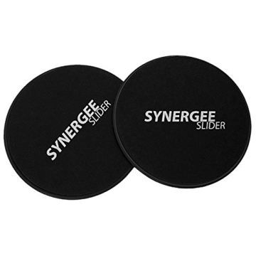 Synergee Jet Black Core Sliders for Effective Core Workouts